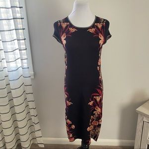 Knitted & Knotted Moretta Floral Sweater Dress